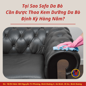 Tại Sao Sofa Da Bò Cần Được Thoa Kem Dưỡng Da Bò Định Kỳ Hàng Năm?