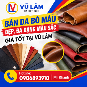 Bán Da Bò Màu Đẹp, Đa Dạng Màu Sắc Giá Tốt Tại Vũ Lâm